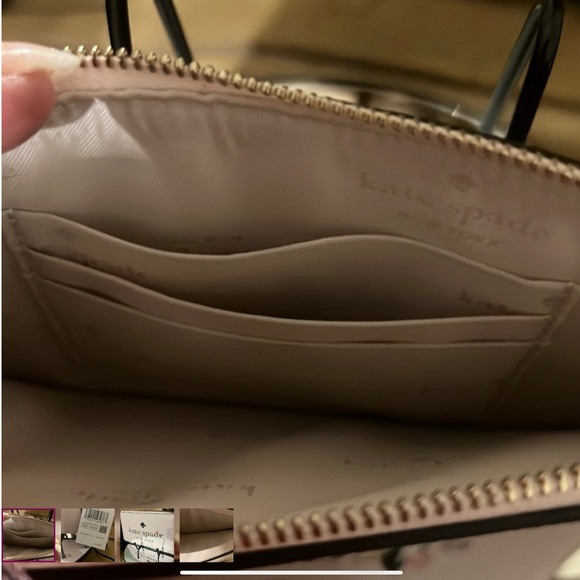 NWT Kate Spade Pink Garden Logo Wristlet - Picture 5 of 7